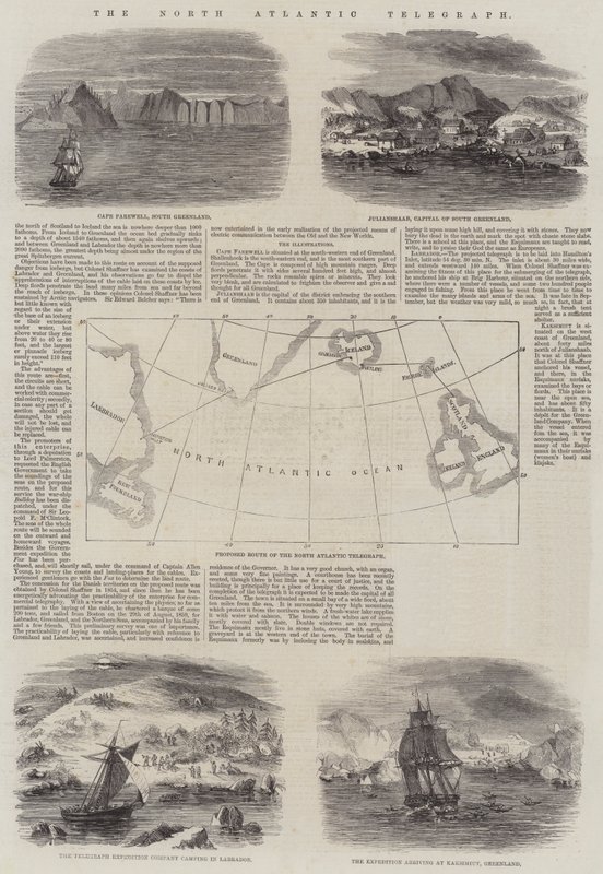 The North Atlantic Telegraph (gravyr) av English School