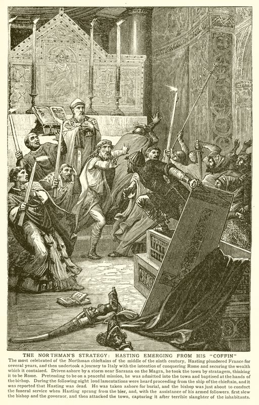 The Northmans Strategy: Hasting Emerging from his Coffin av English School