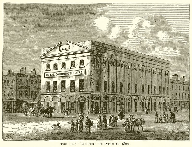 The Old Coburg Theatre 1820 av English School