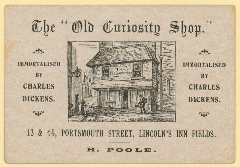 The Old Curiosity Shop, Portsmouth Street, Lincolns Inn Fields, London; Poole återförsäljare för avfallspapper av English School