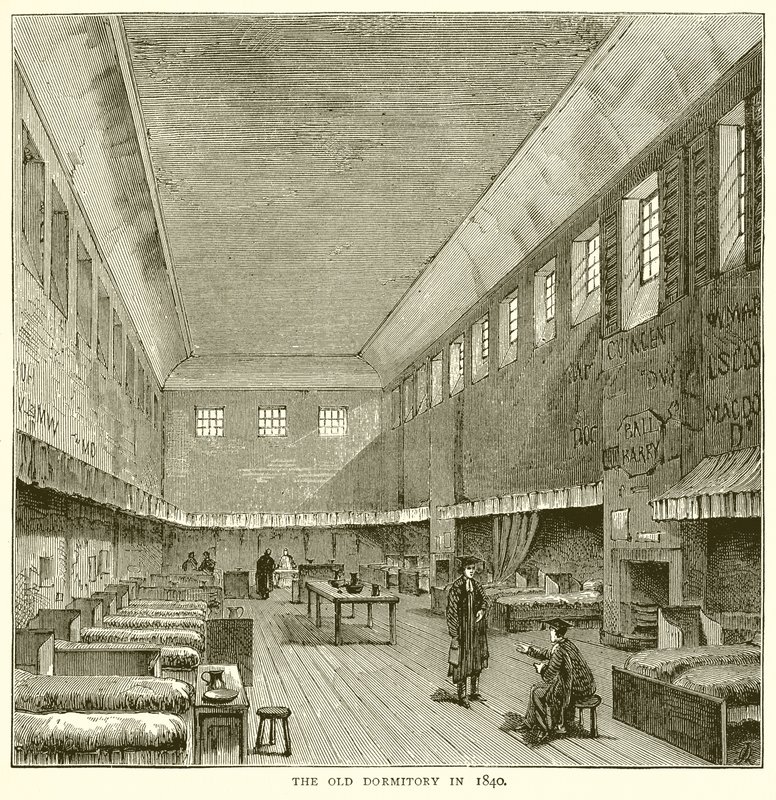 Gamla sovsalen 1840 av English School