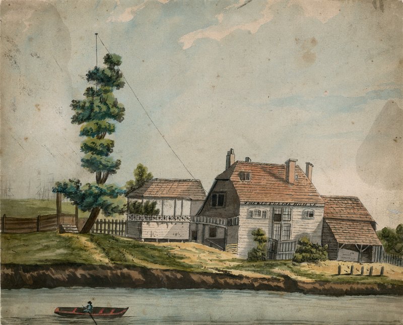 The Old Eel Pie House, Battersea (wc på papper) av English School