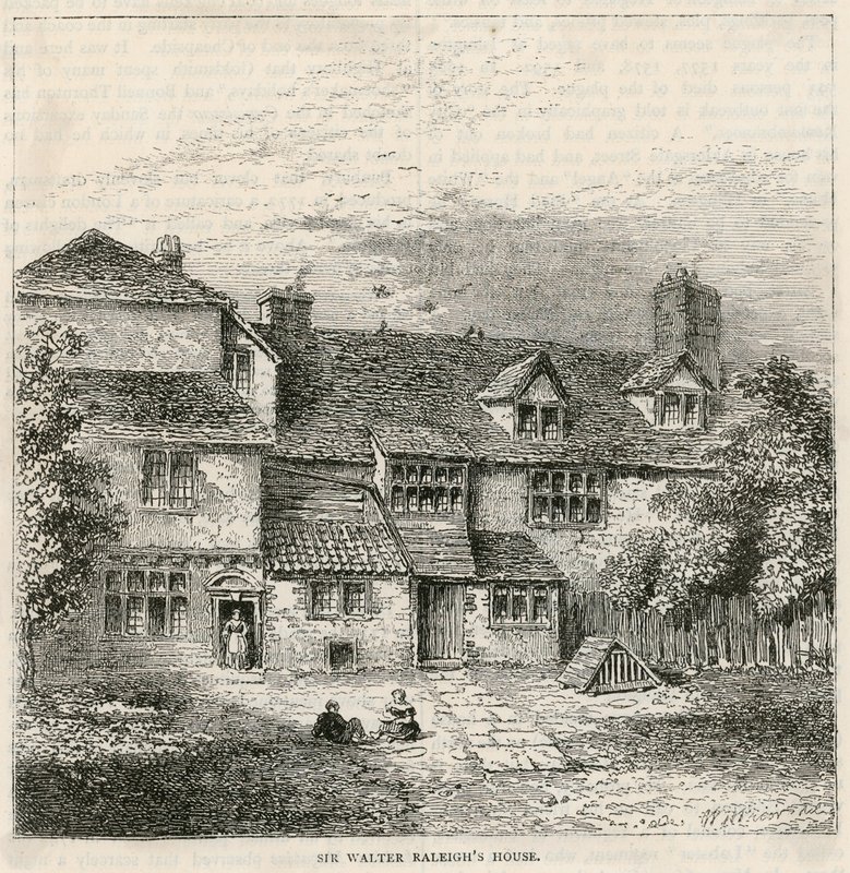 The Old Pied Bull (bakre), Sir Walter Raleighs hus av English School