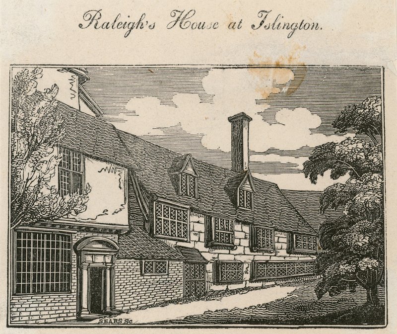The Old Pied Bull (bakre), Sir Walter Raleighs hus av English School