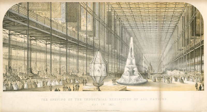 Invigningen av den stora utställningen, 1851 av English School