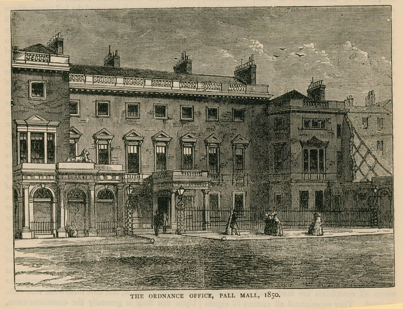 Ordnance Office, Pall Mall, 1850 av English School