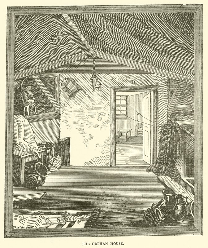 Det föräldralösa huset (gravyr) av English School