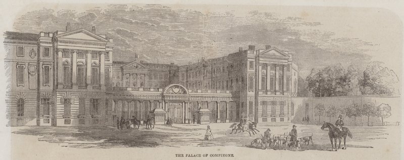 Palace of Compiegne (gravyr) av English School