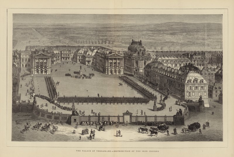Slottet i Versailles - Distribution av järnkorsen av English School