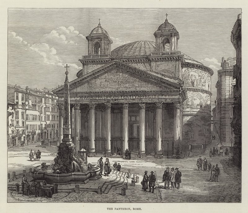 Pantheon, Rom (gravyr) av English School