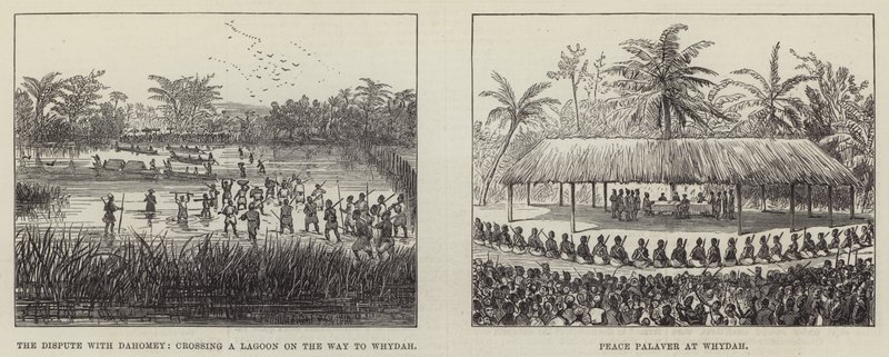 The Peace Palaver at Whydah (gravyr) av English School