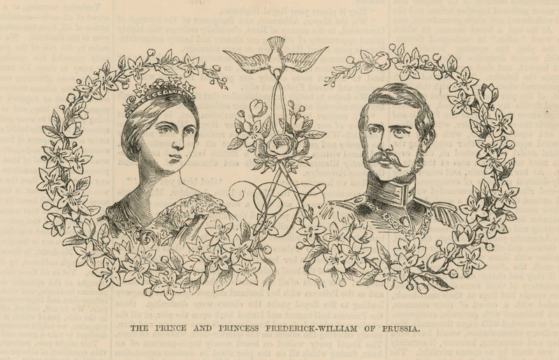 Prinsen och prinsessan Fredrick William av Preussen av English School