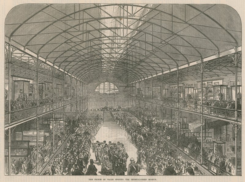 Prinsen av Wales öppnar Bethnal Green Museum av English School