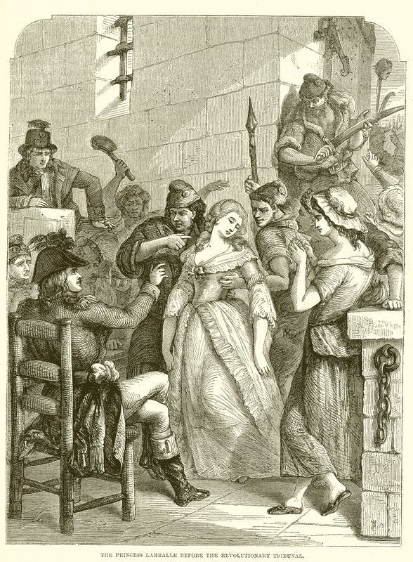 Prinsessan Lamballe inför revolutionsdomstolen av English School