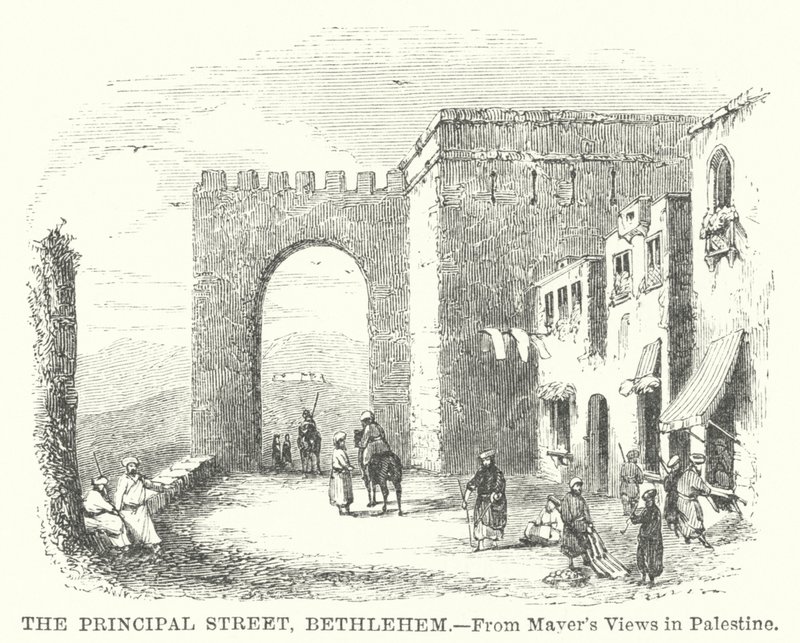 Huvudgatan, Betlehem (gravyr) av English School