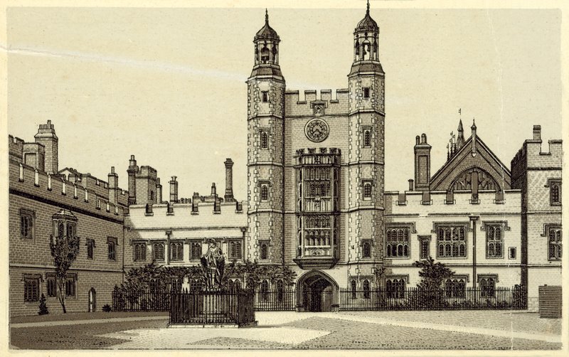 Fyrhörningen, Eton College (litografi) av English School
