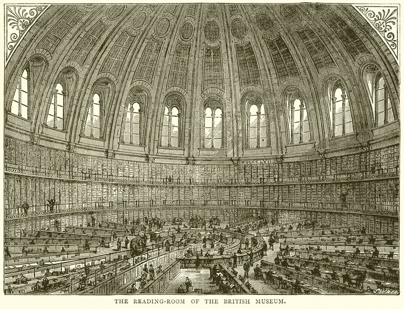 Lässalen på British Museum av English School