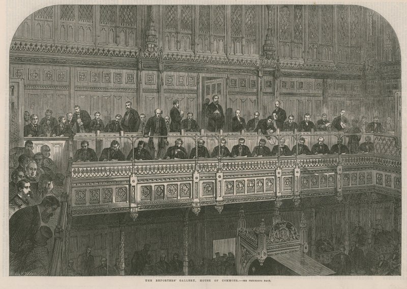 Reporters Gallery, House of Commons av English School