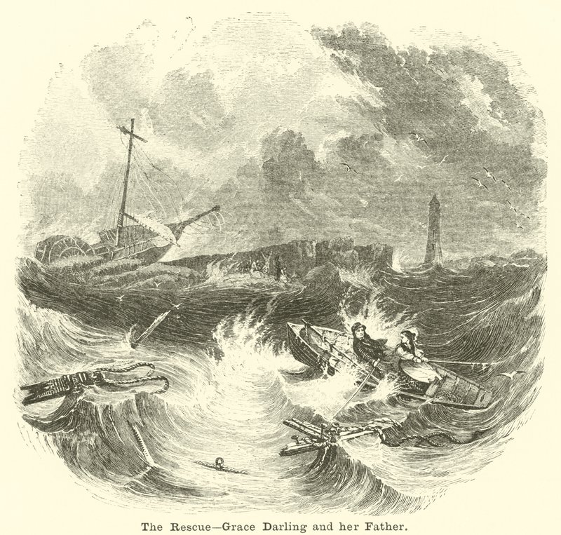 Räddningen, Grace Darling och hennes far av English School