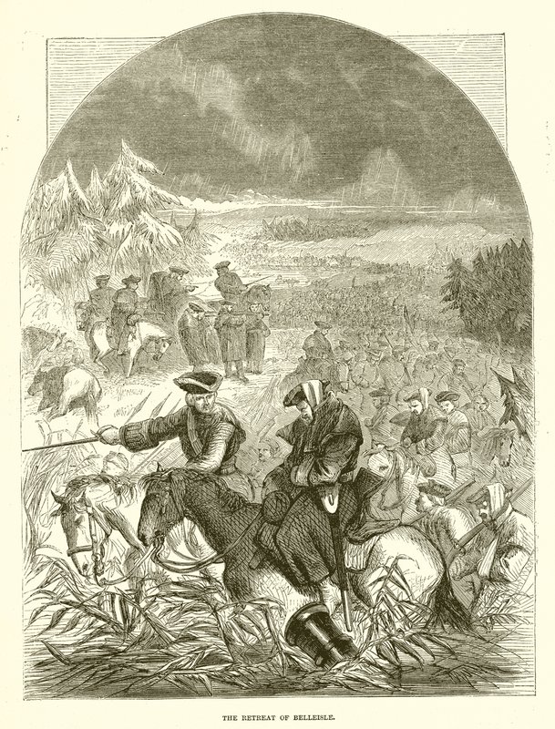 The Retreat of Belleisle av English School