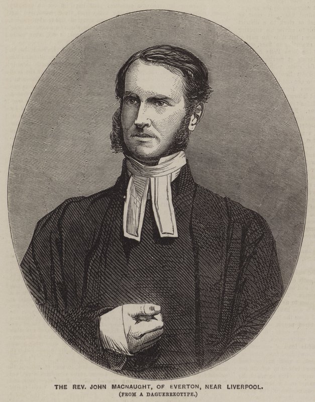 Pastor John Macnaught från Everton, nära Liverpool (gravyr) av English School