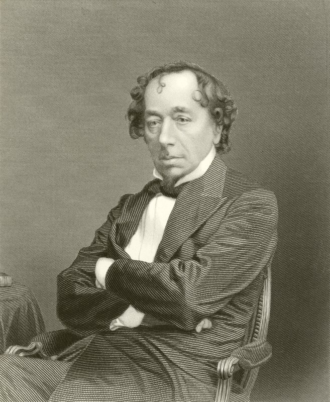 Den högra Hon Benjamin Disraeli av English School