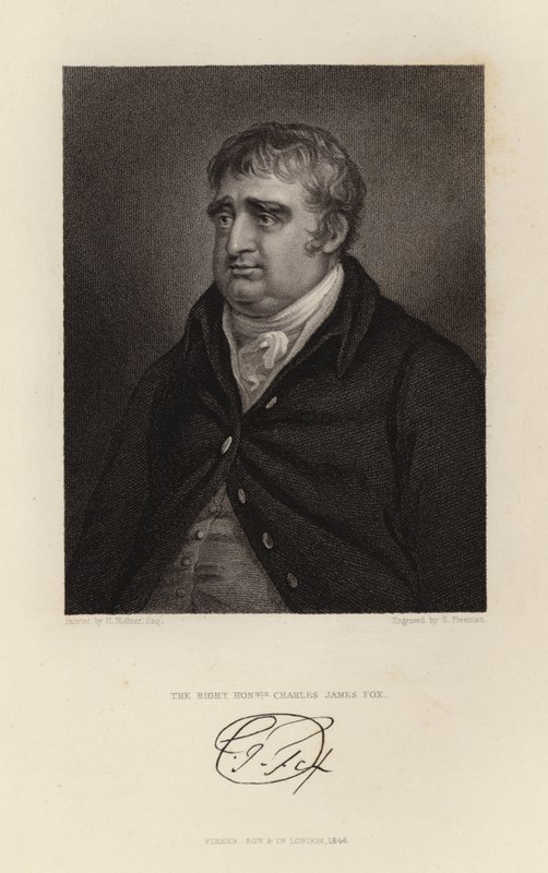 Den rätte ärade Charles James Fox av English School