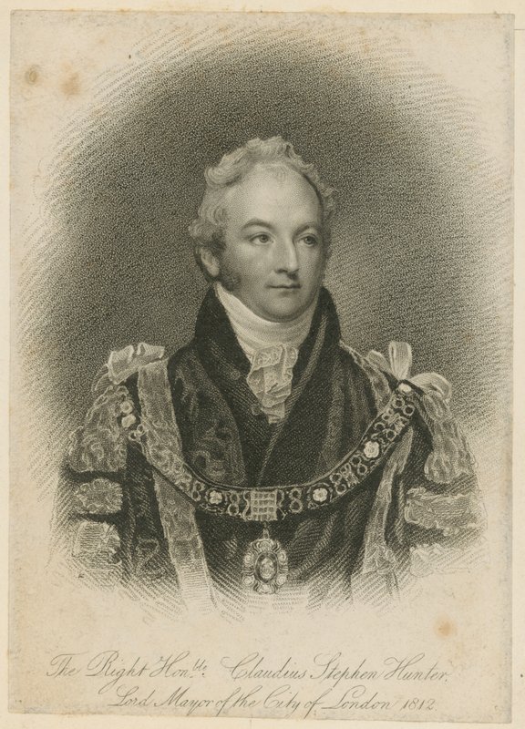 Den höge ärade Claudius Stephen Hunter, Londons borgmästare av English School