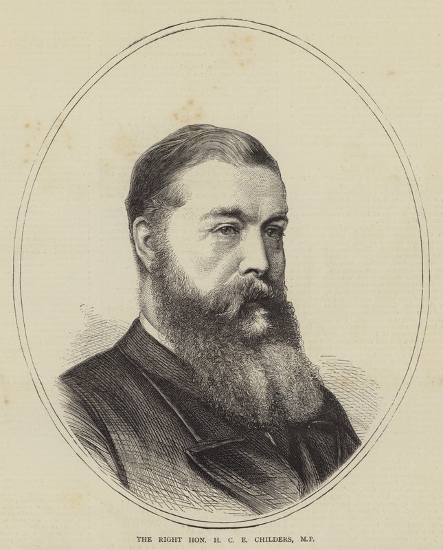 The Right Honourable H C E Childers, MP (gravyr) av English School