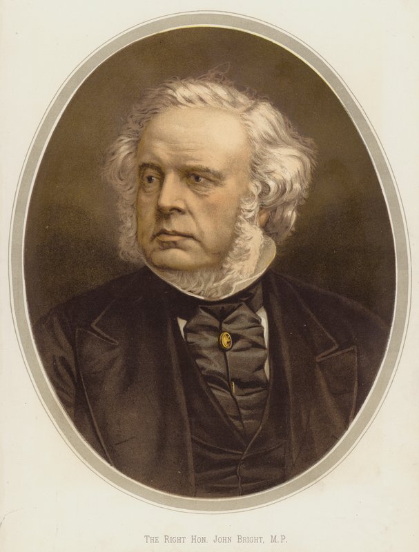Den mycket ärade John Bright, parlamentsledamot (kromolit) av English School