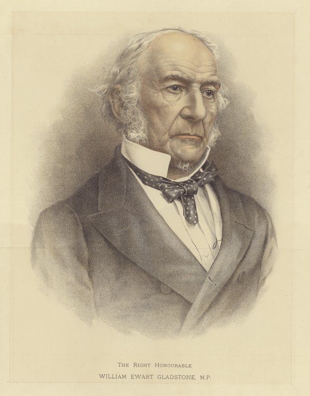 Den rätte ärade William Ewart Gladstone av English School