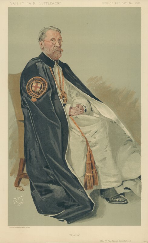 The Right Rev Edward Stuart Talbot, Winton, 11 oktober 1911, tecknad Vanity Fair av English School