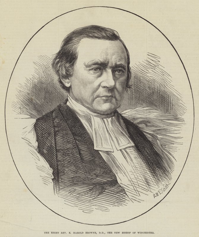 Den högra pastor E Harold Browne, DD, den nye biskopen av Winchester (gravyr) av English School