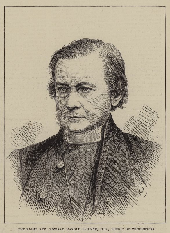 Den högra pastor Edward Harold Browne, DD, biskop av Winchester (gravyr) av English School