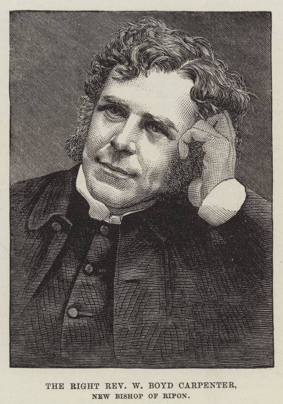 Den högra pastor W Boyd Carpenter, ny biskop av Ripon (gravyr) av English School
