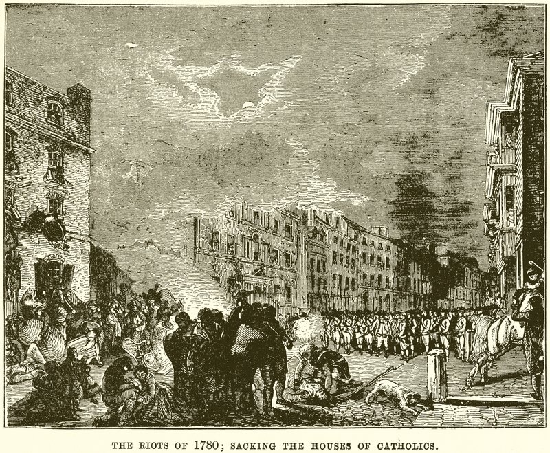 Upploppen 1780; Att plundra katolikernas hus av English School