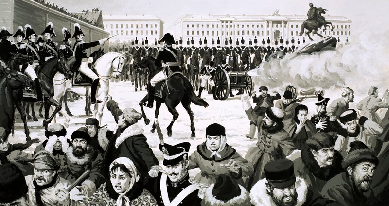 The Rise and Fall of the Romanovs: The Wars with the West (gouache på papper) av English School