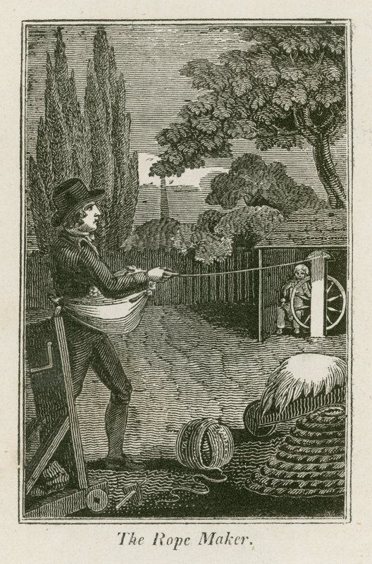 The Rope Maker (gravyr) av English School