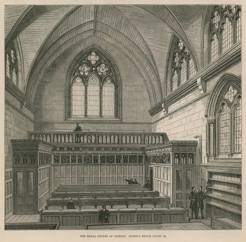 The Royal Courts of Justice: Queens Bench, Court IX av English School
