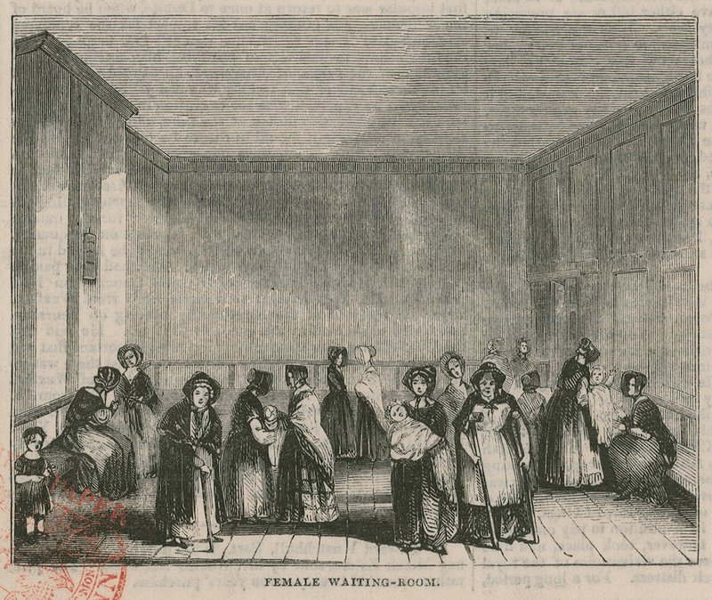 The Royal Free Hospital, Grays Inn Road, London: Kvinnligt väntrum av English School