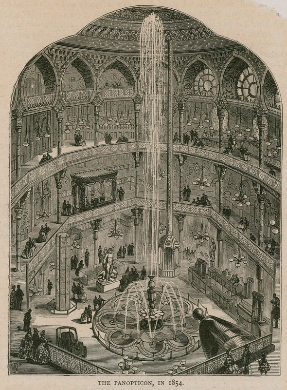 Royal Panopticon of Science and Art, Leicester Square, London av English School