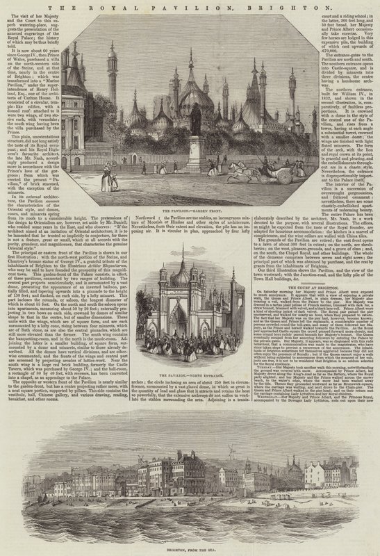 The Royal Pavilion, Brighton (gravyr) av English School