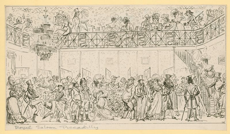 Royal Saloon, Piccadilly, London av English School