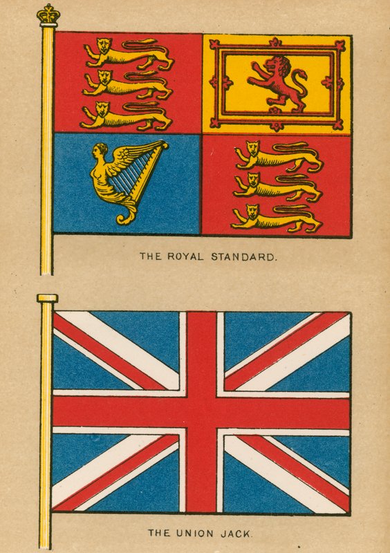 Den kungliga standarden. Brittiska flaggan av English School