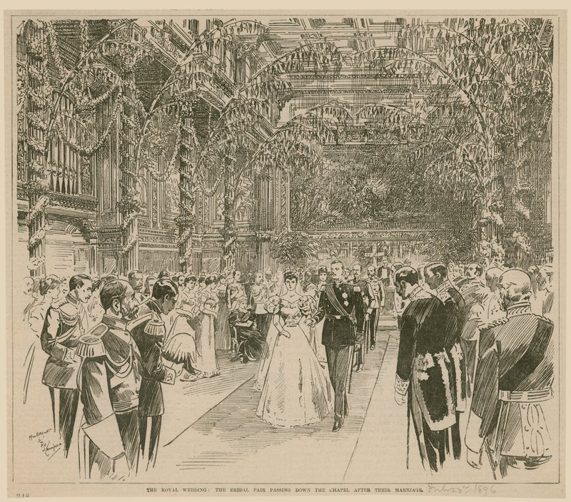 Det kungliga bröllopet, 23 juli 1896 av English School