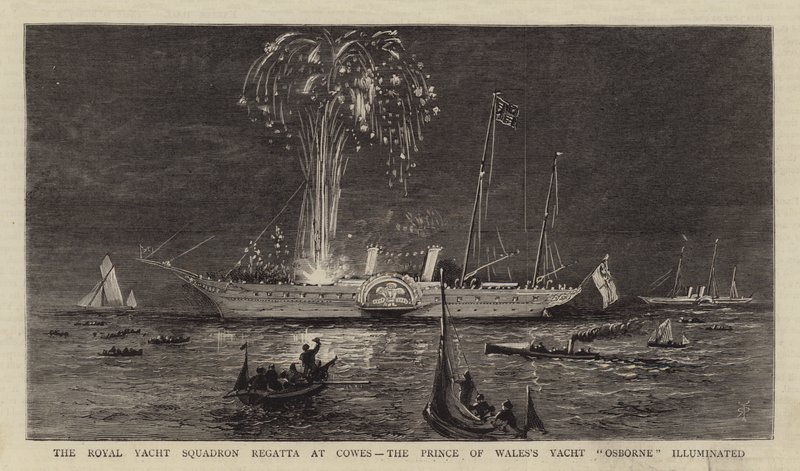 Royal Yacht Squadron Regatta at Cowes, Prince of Wales