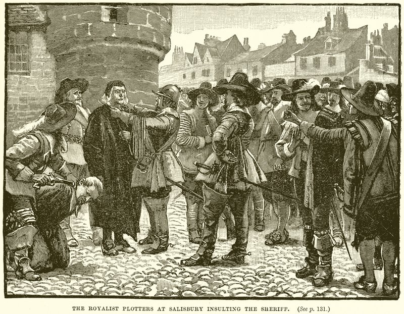 The Royalist Plotters i Salisbury förolämpade sheriffen av English School