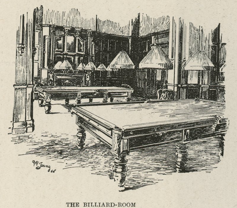 The Russell Hotel, Russell Square: Biljardrummet av English School