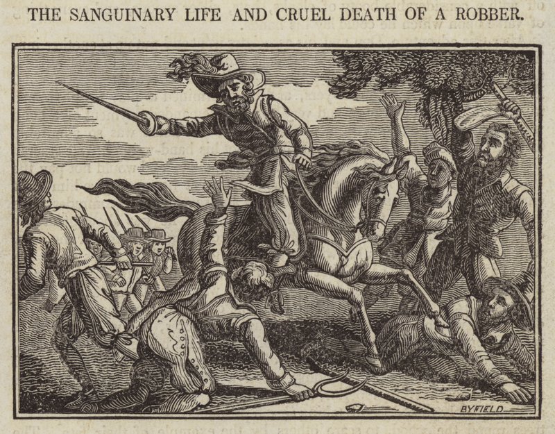 The Sanguinary Life and Cruel Death of a Robber (gravyr) av English School