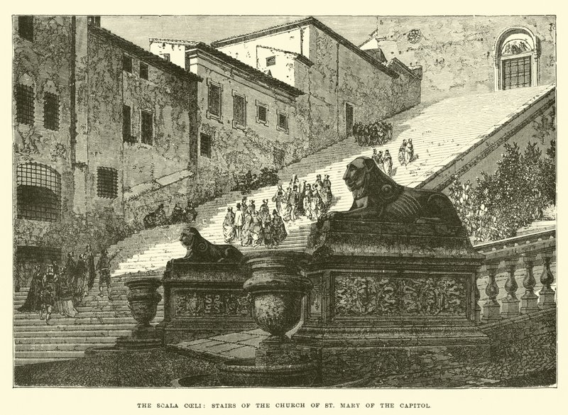 Scala Coeli, trappan till kyrkan St Mary of the Capitol av English School